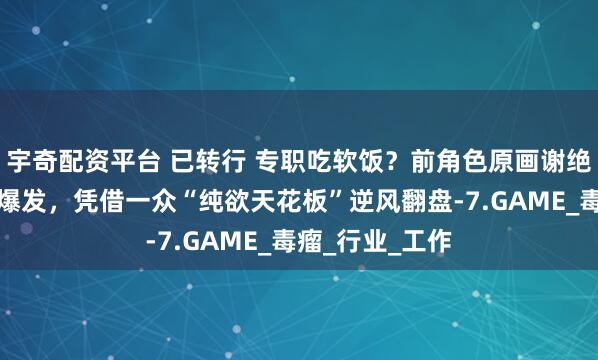 宇奇配资平台 已转行 专职吃软饭？前角色原画谢绝大厂邀约后大爆发，凭借一众“纯欲天花板”逆风翻盘-7.GAME_毒瘤_行业_工作