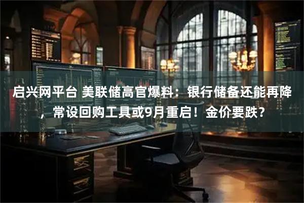 启兴网平台 美联储高官爆料：银行储备还能再降，常设回购工具或9月重启！金价要跌？